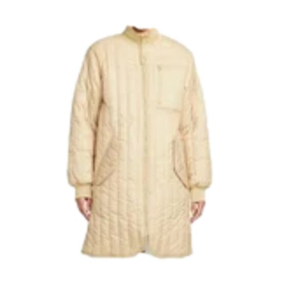 Nike Tech Pack Therma-Fit Quilted Long Jacket Coat‎ Beige Women's Medium New - Picture 8 of 11